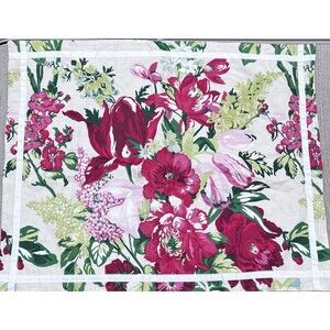 Martha Stewart Collection Pillow Sham Floral Cotton Standard 26 x 20 in Cottage